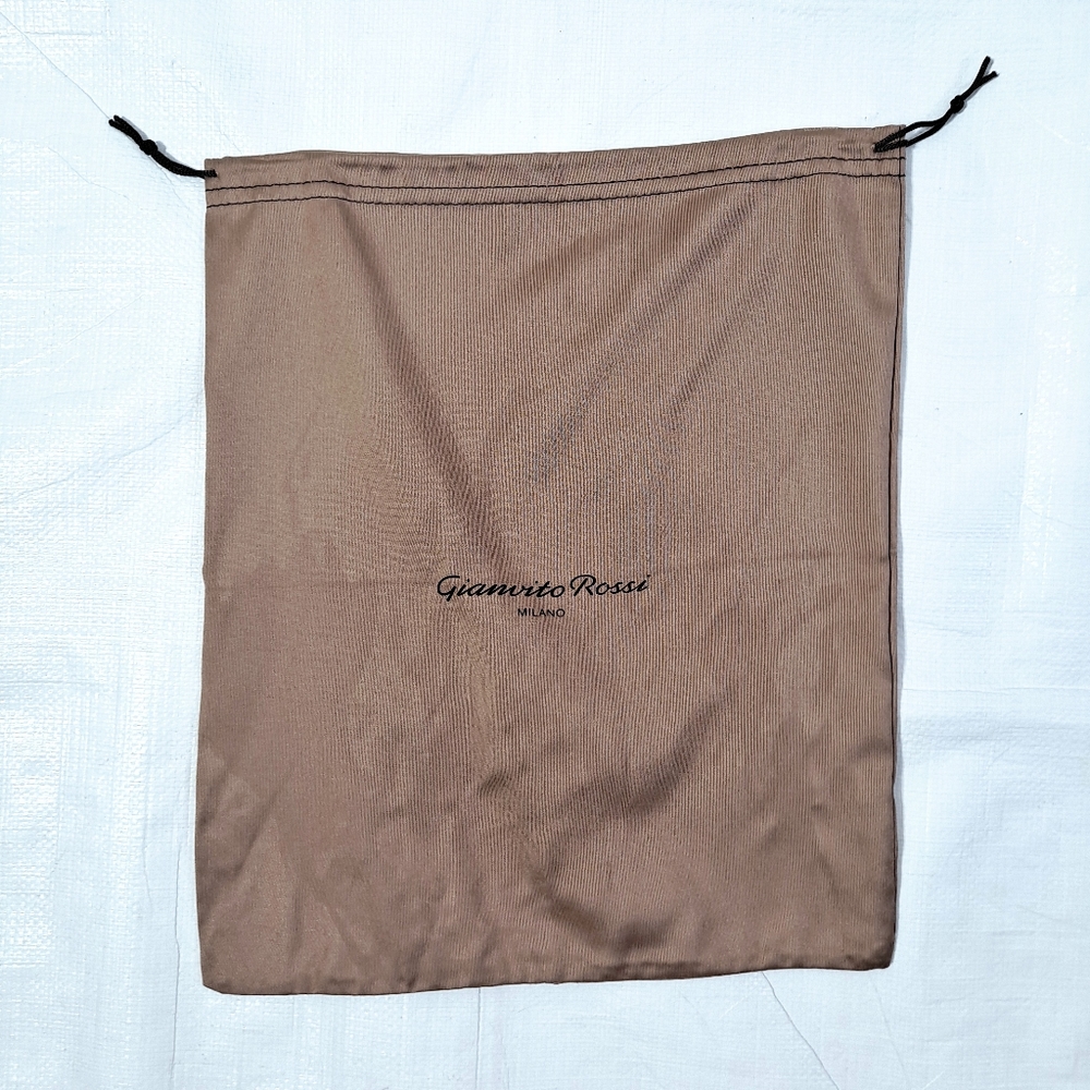 Gianvito Rossi Brown Drawstring Dust Cover Bag